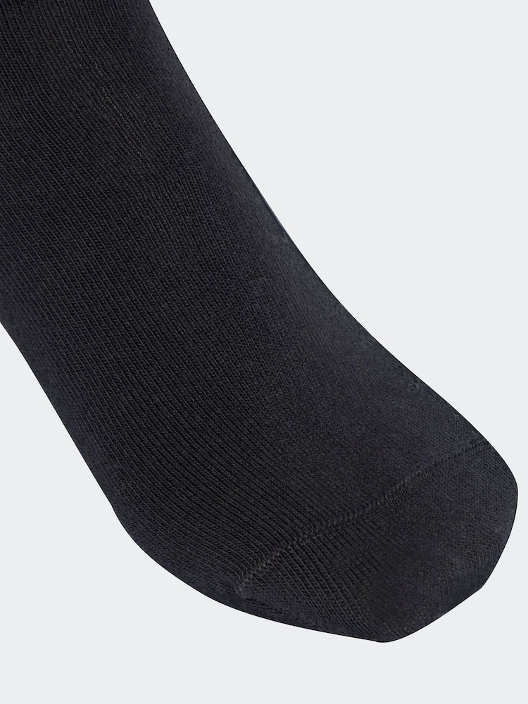 adidas Originals Black 3-Stripes Crew Socks 3 Pairs - Image 4 of 4 adidas Originals Black 3-Stripes Crew Socks 3 Pairs - Image 4 of 4