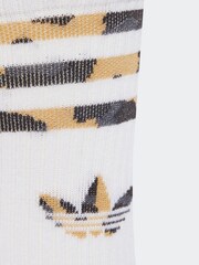 Braun - adidas Originals Leopard Print Crew Socks 2 Pack - Bild 4 von 5