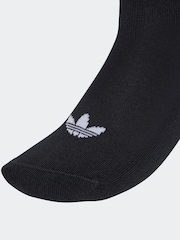 adidas Originals Black 3 Stripe 3 Pack 1/4 Socks - Image 4 of 4