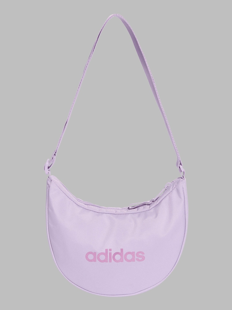 adidas Purple Linear Essentials Shoulder Bag - Image 1 of 6 adidas Purple Linear Essentials Shoulder Bag - Image 1 of 6