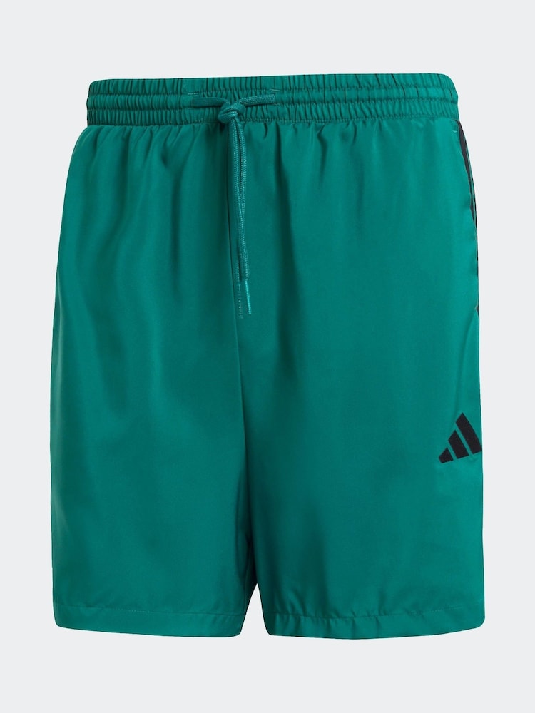adidas Green Dark Essentials 3-Stripes Chelsea Shorts - Image 6 of 6 adidas Green Dark Essentials 3-Stripes Chelsea Shorts - Image 6 of 6