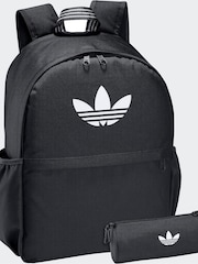 adidas Originals Black Backpack With Pencil Case - Image 2 of 8