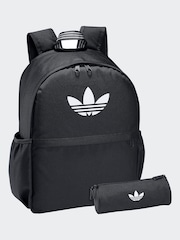 adidas Originals Black Backpack With Pencil Case - Image 3 of 8