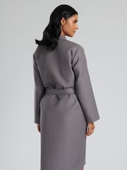 Loungeable Grey 100% Cotton Waffle Robe - Image 2 of 6