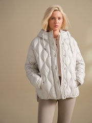 White Lightweight Quilted Jacket - Image 2 of 8