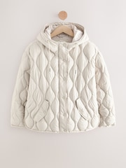 White Lightweight Quilted Jacket - Image 6 of 8