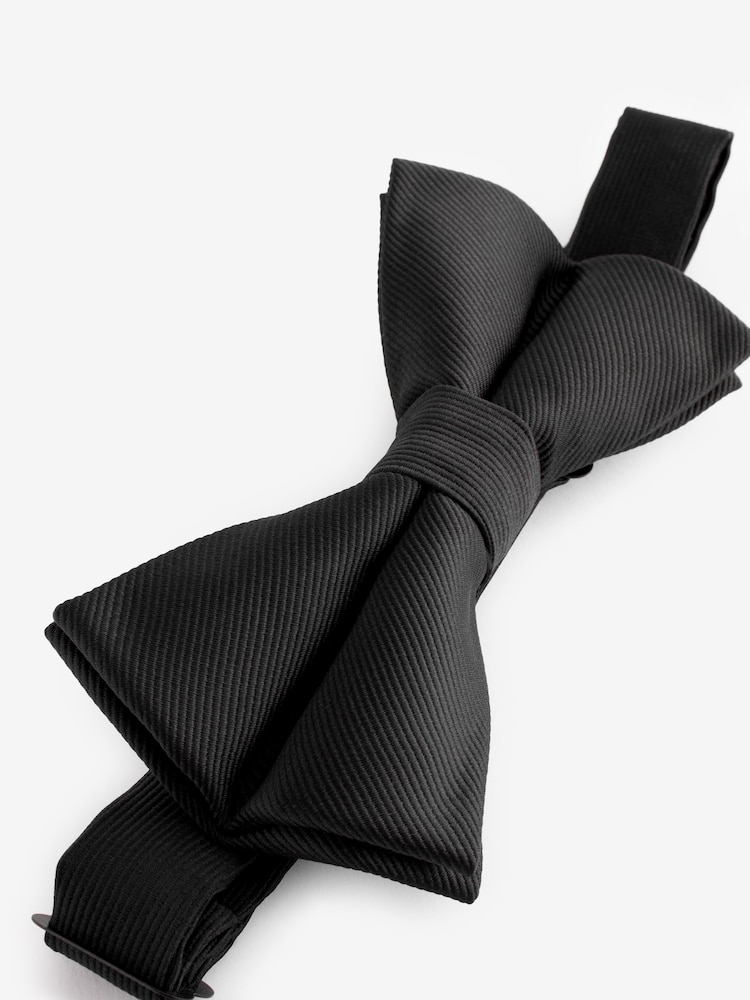 Black Twill Bow Tie - Image 3 of 5