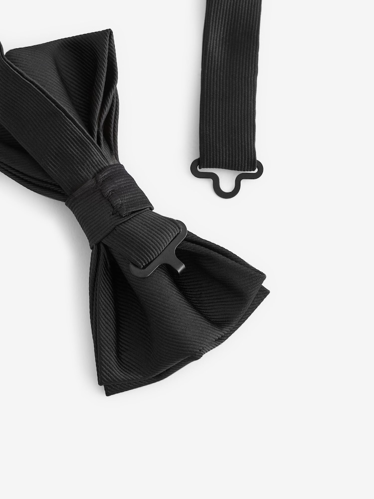 Black Twill Bow Tie - Image 4 of 5