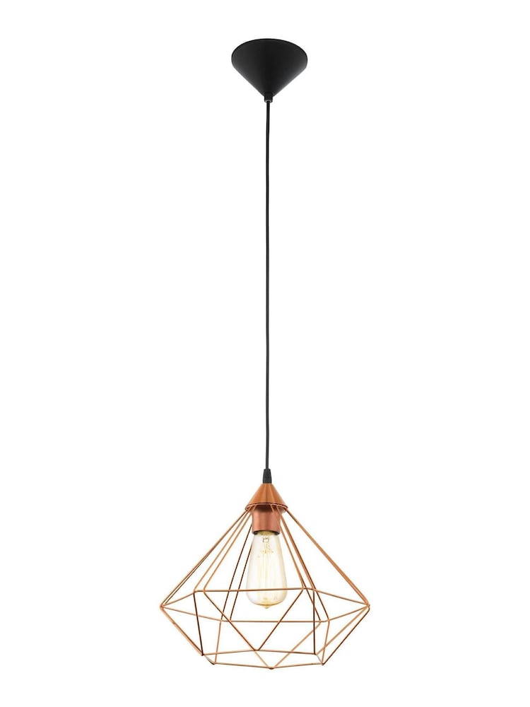 Eglo Copper Tarbes Hanging Ceiling Light Pendant - Image 2 of 3