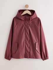 Berry Red Rubber Rain Jacket - Image 1 of 5