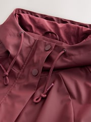 Berry Red Rubber Rain Jacket - Image 2 of 5