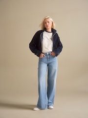 Navy Cord Bomber Jacket - Image 2 of 7