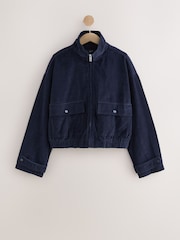 Navy Cord Bomber Jacket - Image 5 of 7