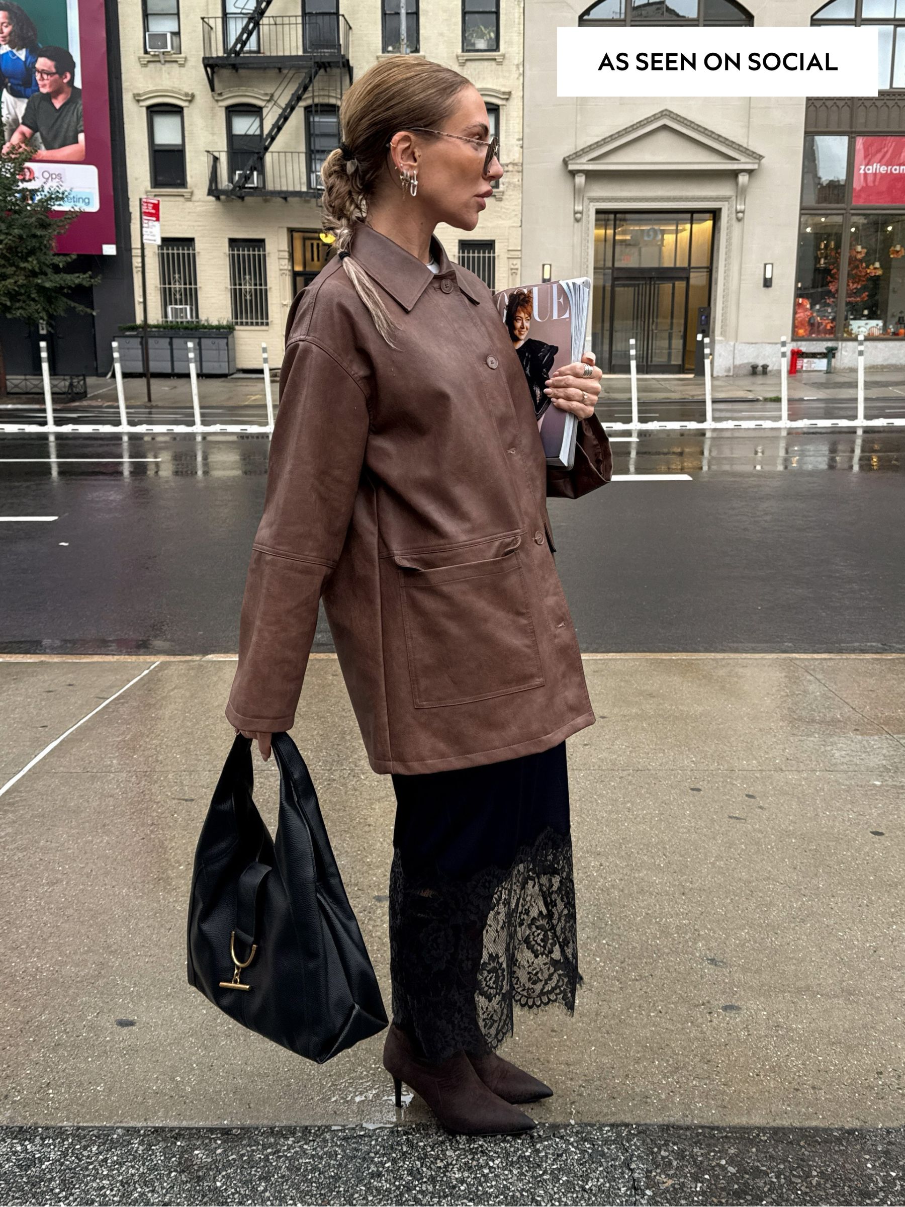 Brown by 2tacs Ra Jacket ジャケット XL Buy Chocolate Brown Faux Leather Jacket from Next South Africa