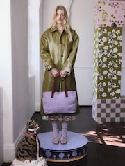 Cath Kidston Purple Boxy Cord Tote Bag - Image 3 of 7