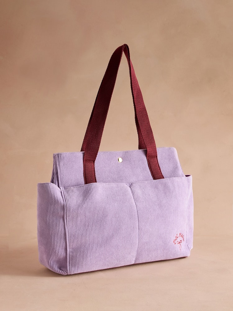 Buy Cath Kidston Purple Boxy Cord Tote Bag from the Next UK online