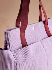 Cath Kidston Purple Boxy Cord Tote Bag - Image 7 of 7