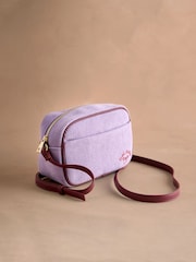 Cath Kidston Purple Cord Utility Cross-Body Bag - Image 3 of 5