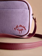Cath Kidston Purple Cord Utility Cross-Body Bag - Image 4 of 5