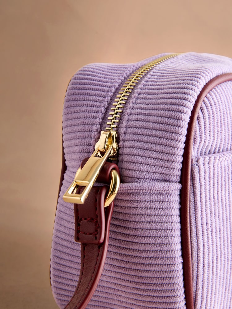 Cath Kidston Purple Cord Utility Cross-Body Bag - Image 5 of 5 Cath Kidston Purple Cord Utility Cross-Body Bag - Image 5 of 5