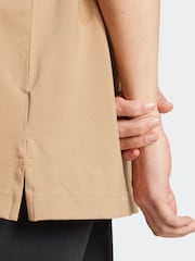 adidas Originals Brown Essentials Linear Oversize T-Shirt - Image 5 of 6