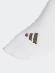 adidas White Logo Socks 3 Pack - Image 4 of 5
