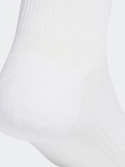 adidas White Logo Socks 3 Pack - Image 5 of 5