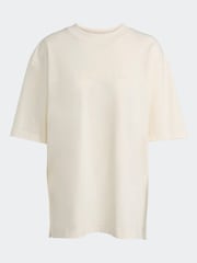 Luz marrom - Camiseta oversize adidas Originals Essentials Linear - Imagem 6 de 6