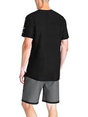 Nike Black Logo Short Sleeve Hydroguard Rash Vest - Image 2 of 6