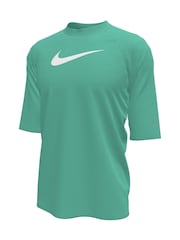 Nike Blue Sun Safe Hydroguard Short Sleeve Rash Vest - Image 2 of 3