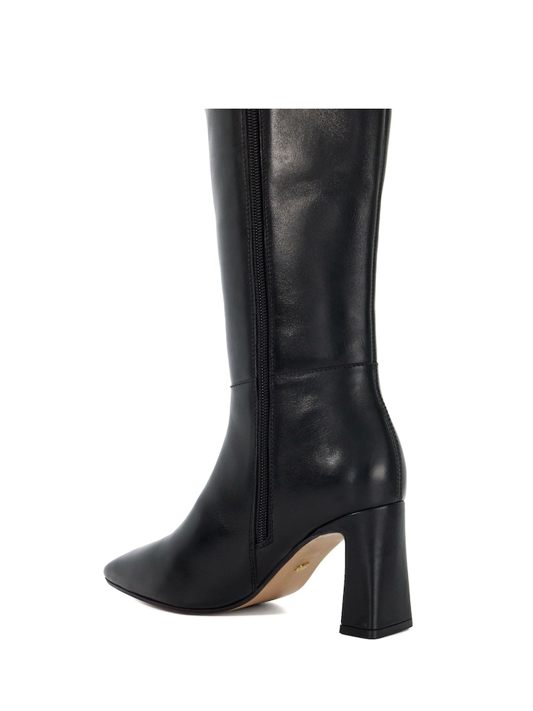 Dune London Black Startler Knee High Boots - Image 6 of 6