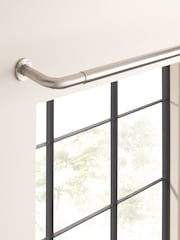 Brushed Silver Room Darkening 28mm Extendable Curtain Pole Kit - Image 4 of 4