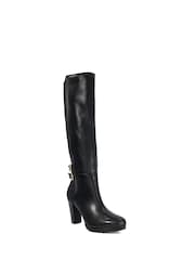 Dune London Black Sarissa Knee High Boots - Image 2 of 6