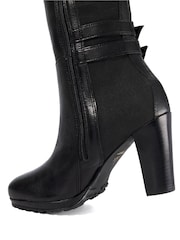 Dune London Black Sarissa Knee High Boots - Image 6 of 6