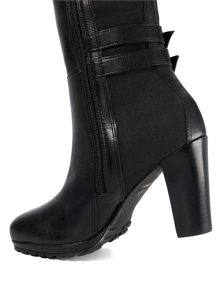 Dune London Black Sarissa Knee High Boots - Image 6 of 6