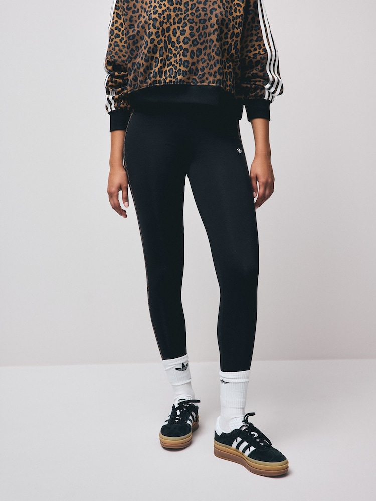 adidas Originals Leopard 3-Stripes Leggings - Imagem 1 de 4
