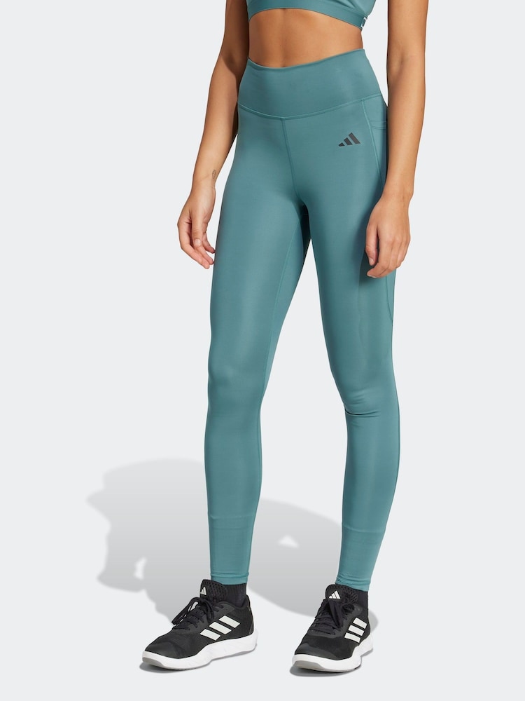 adidas Green Opt Ess St 1/1  Leggings - Image 1 of 7