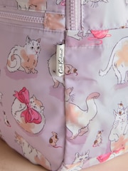 Cath Kidston Purple Cats and Mouse Foldaway Backpack - Image 2 of 6