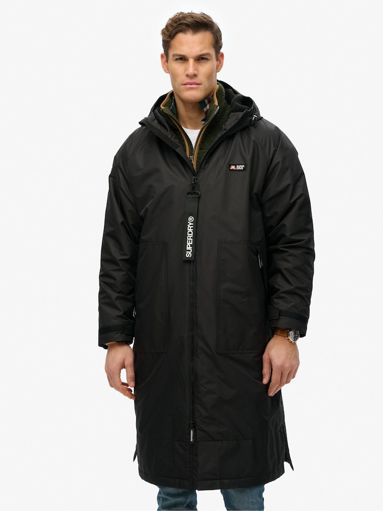 Superdry Black Logo Changing Robe - Image 1 of 9