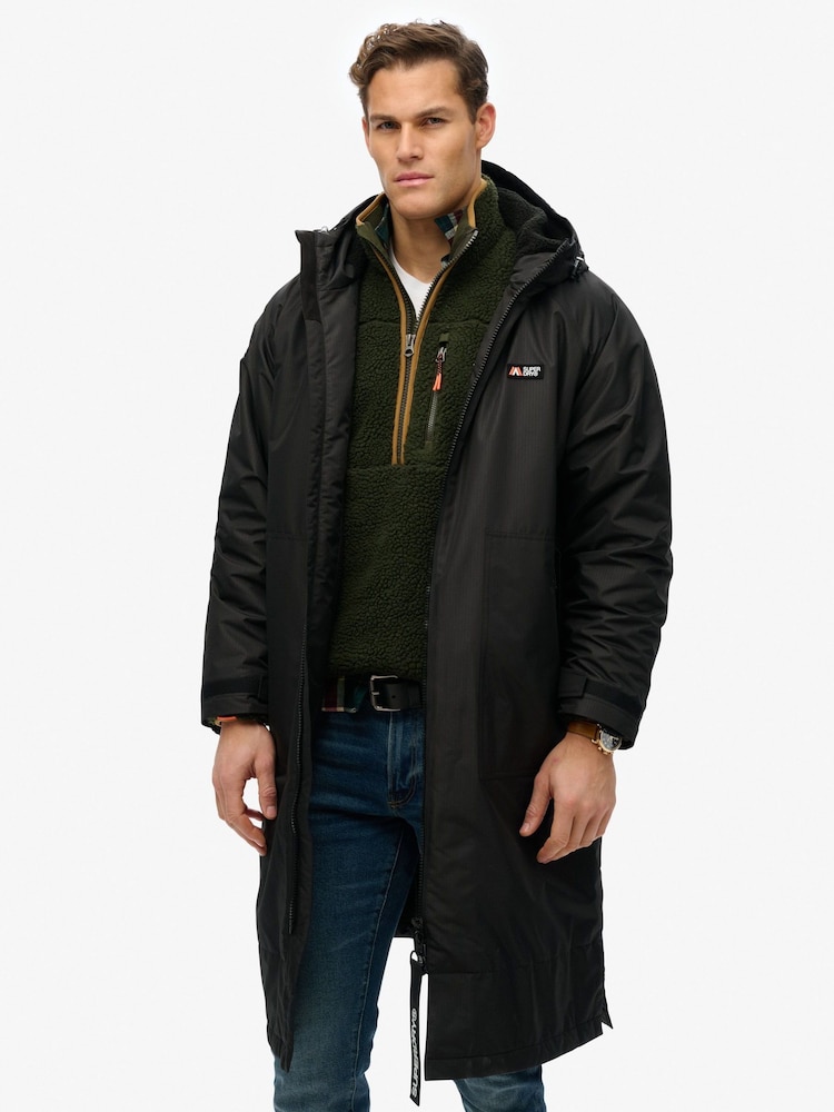 Superdry Black Logo Changing Robe - Image 2 of 9