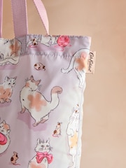 Cath Kidston Purple Cats & Mouse Foldaway Tote Bag - Image 4 of 6
