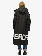 Superdry Black/White Windbreaker Logo Changing Robe - Image 2 of 7