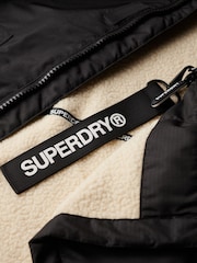Superdry Black/White Windbreaker Logo Changing Robe - Image 7 of 7