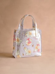 Cath Kidston Pink Cat and Mouse Print Small Coated Book Bag - Image 3 of 5