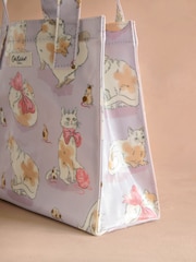Cath Kidston Pink Cat and Mouse Print Small Coated Book Bag - Image 5 of 5