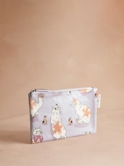Cath Kidston Pink Cat and Mouse Zip-Up Purse - Image 1 of 3