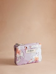 Cath Kidston Purple Cats & Mouse Double Zip Purse - Image 1 of 3