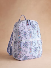 Cath Kidston Blue Archive Marble Foldaway Backpack - Image 1 of 4