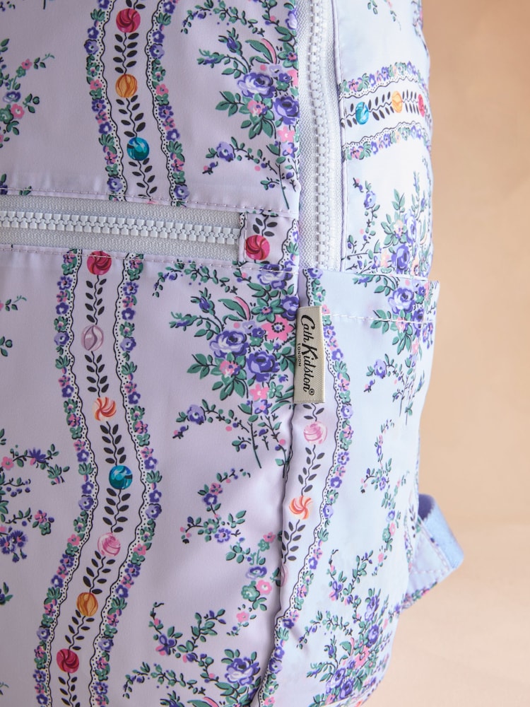 Cath Kidston Blue Archive Marble Foldaway Backpack - Image 2 of 4