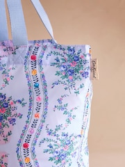 Cath Kidston Blue Archive Marble Foldaway Tote Bag - Image 2 of 4